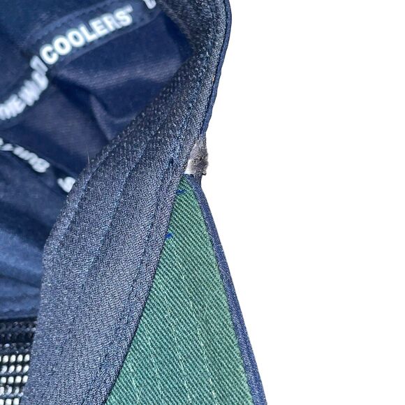 Yeti Coolers Baseball Cap Hat Snapback Trucker Embroidered Built Wild Blue White - Picture 7 of 12